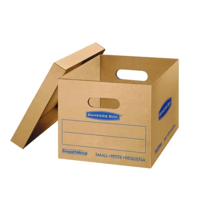 Tape-Free Assembly Custom Printed Bankers Boxes – Portable High-Strength Corrugated Storage Solution