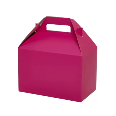 Premium Matte Colored Gable Gift Boxes with Integrated Handles Premium Matte Colored Gable Gift Boxes with Integrated Handles