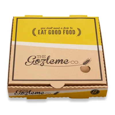 Paper Pizza Box Corrugated 3 Layer B and E Flute Cardboard High Quality Cheap Plain and Custom Logo Printed Kraft White