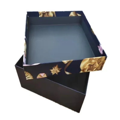 Colorful Corrugated Gift Paper Box with Detachable Lid