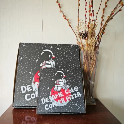 Corrugated Biodegradable Pizza Box Food Grade 6 8 9 10 12 14 16 20 Inches Pizza Packing Carton Box Customized Logo