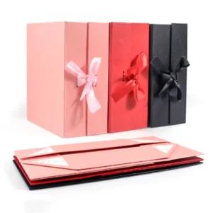 Premium Luxury Black Folding Magnetic Gift Box – Bespoke Rigid Paper Packaging