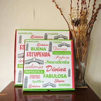 Corrugated Biodegradable Pizza Box Food Grade 6 8 9 10 12 14 16 20 Inches Pizza Packing Carton Box Customized Logo