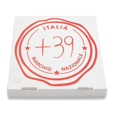Paper Pizza Box Corrugated 3 Layer B and E Flute Cardboard High Quality Cheap Plain and Custom Logo Printed Kraft White