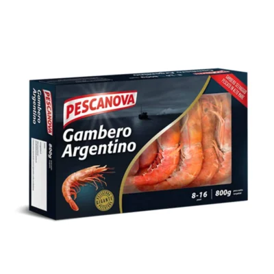 Brine Individually Quick Frozen (IQF) Shrimp Carton Packaging