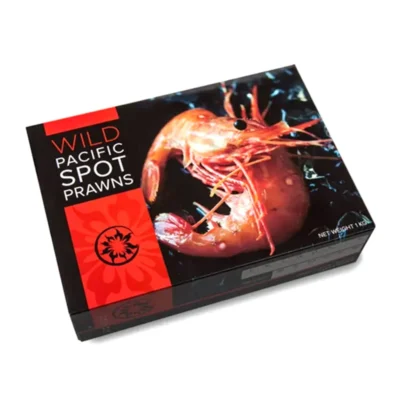 Customized Coated Seafood Frozen Shrimp Fish Packaging Carton Boxes