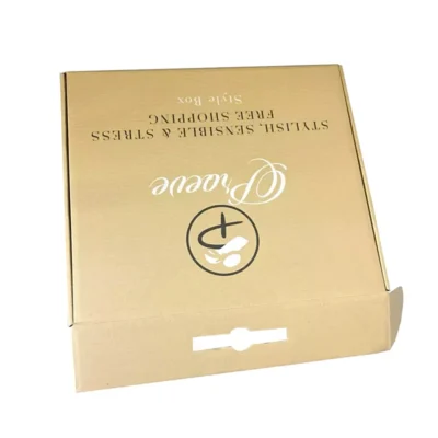 Custom Printed Cardboard Box with Ergonomic Plastic Handle Custom Printed Cardboard Box with Ergonomic Plastic Handle