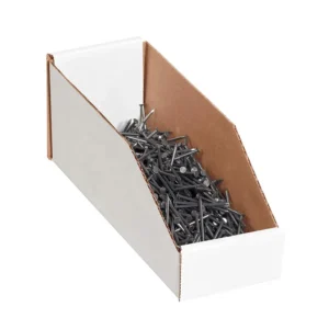 Customized High-Strength Corrugated Cardboard Open Top Bin Box – Multi-Functional Storage & Retail Display Solution