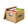 Tape-Free Assembly Custom Printed Bankers Boxes – Portable High-Strength Corrugated Storage Solution