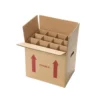 Premium Bottle Carrier Shipping Beer Box – Reinforced Corrugated Packaging with Protective Inserts