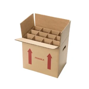 Premium Bottle Carrier Shipping Beer Box – Reinforced Corrugated Packaging with Protective Inserts