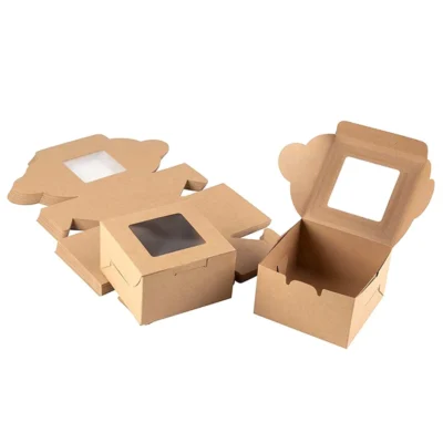 Small White Cardboard Cupcake Box