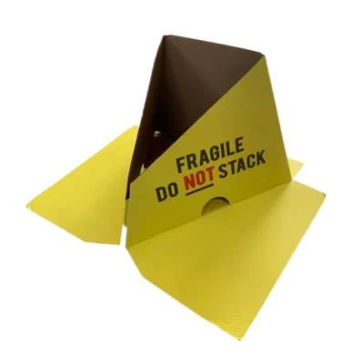 Premium Recycled Cardboard Pallet Stopper Cones – High-Visibility "Do Not Stack" Solutions for Professional Logistics Safety