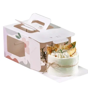 Custom Design Logo Eco Friend Food Grade Cake Box