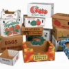 Durable corrugated shipping boxes for agricultural products, cold chain, fruit express delivery and industrial use
